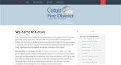 Desktop Screenshot of cotuitfiredistrict.org