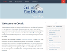 Tablet Screenshot of cotuitfiredistrict.org